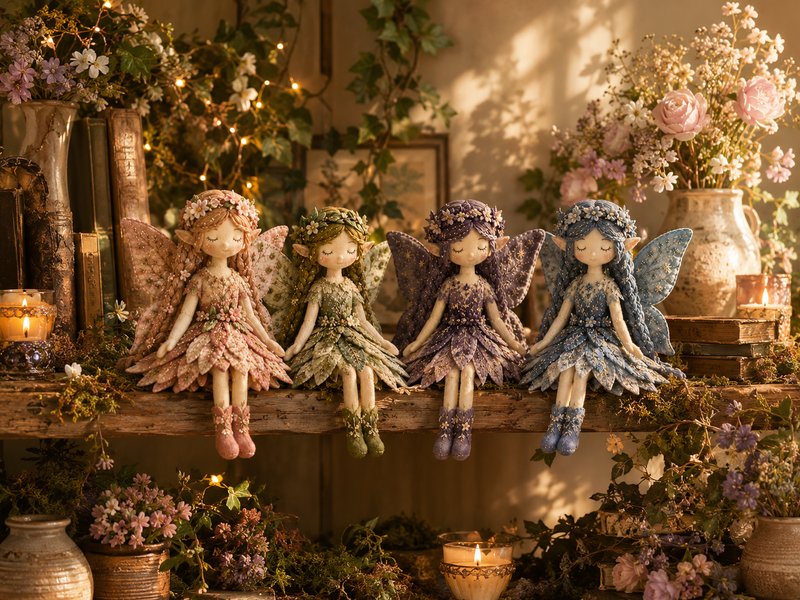 All fairies on the shelf.